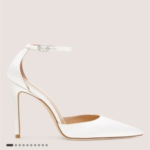 Stuart Weitzman Satin Pointed Toe Pump